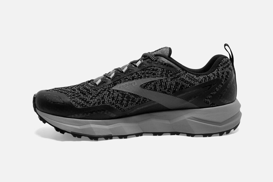 Brooks Divide Trail Running Shoes - Mens - Black/Grey - MQ0782461